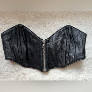 Vintage North Beach Leather bandeau bustier